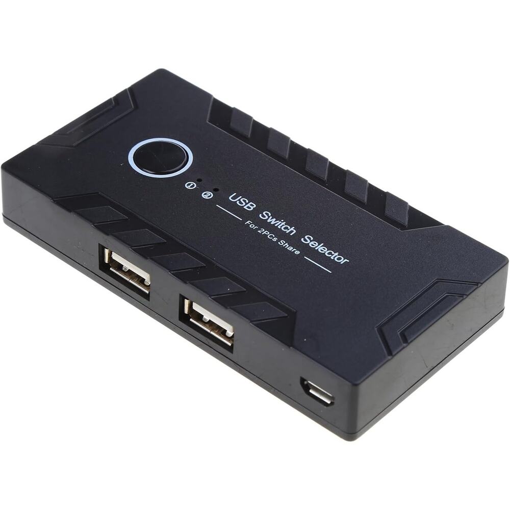 USB 2.0 Switcher Adapter 4 Ports USB Switcher Box for PCs Scanner Printer Button - Picture 4 of 6
